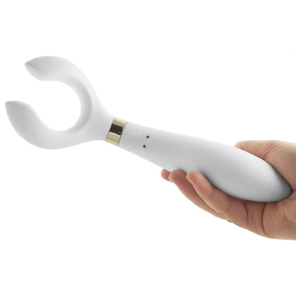 Satisfyer Endless Fun Silicone Waterproof Multi-Function Vibrator - White — image 7 of 9