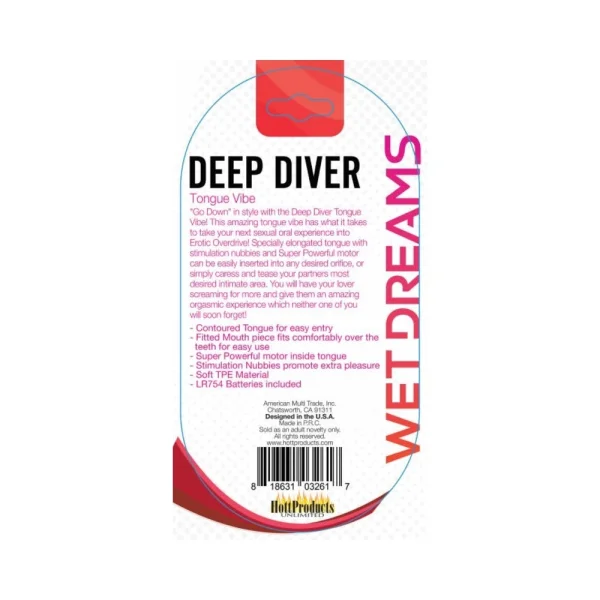 Tongue Star Deep Diver Vibrating Tongue With Motor