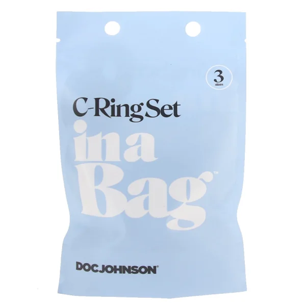 In A Bag Silicone 3 Piece C-Ring Set By Doc Johnson