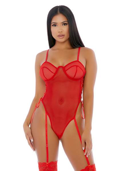 Make it Ring Teddy - Red - Hot Lingerie UK
