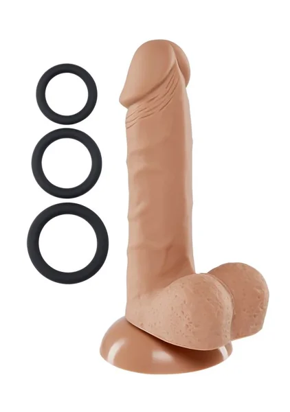 Cloud 9 Pro Sensual Premium Silicone 6 Inch Suction Cup Dildo - Chocolate