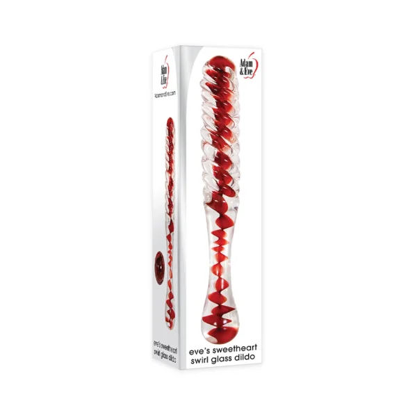 A&e Eve's Sweetheart Swirl Glass Dildo — image 5 of 9