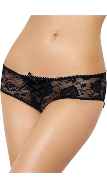 Crotchless Lace Panty - Three Sizes Available