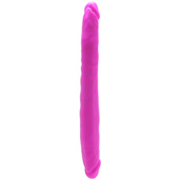 Colours Double Pleasures Purple Silicone Double Dildo