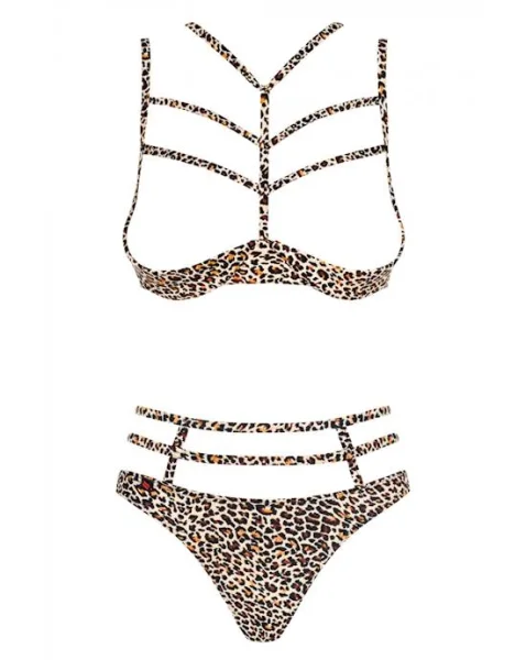 Obsessive Selvy - Cupless Set  - Leopard - S/m