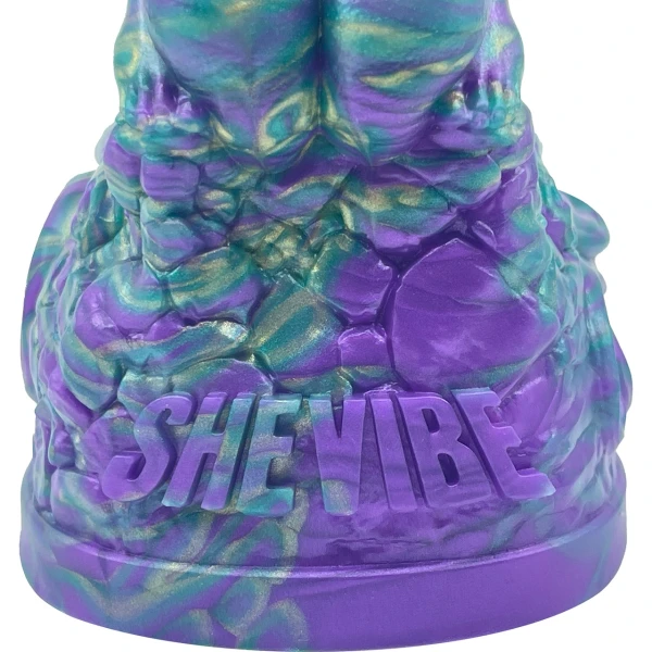 The Futanari 9.5" Silicone Fantasy G-Spot Dildo By Uberrime - Mardi Gras