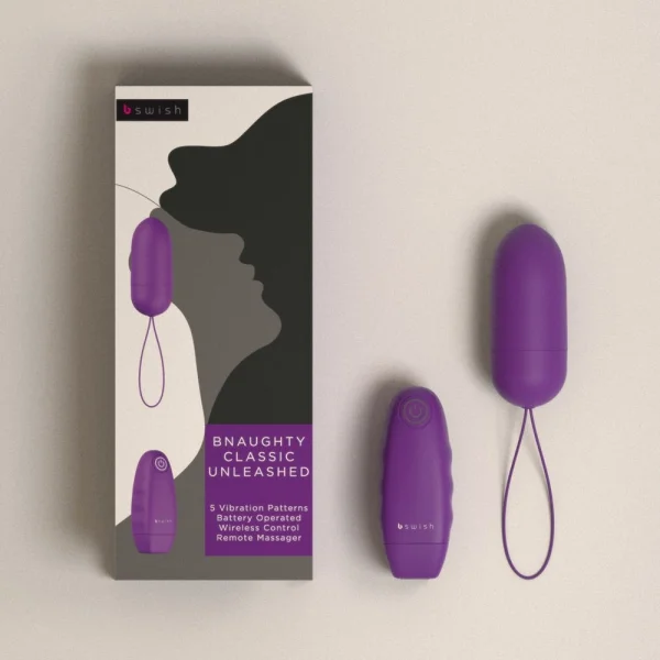 B Swish Bnaughty Classic Unleashed Bullet Vibrator - Grape