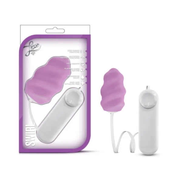 Luxe Swirl Bullet Vibrator With Sleeve Purple — image 6 of 9