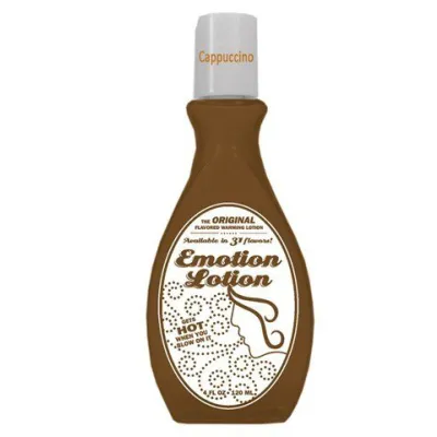 Emotion Lotion Flavored Water Based Warming Lotion Cappucino 4 Ounce