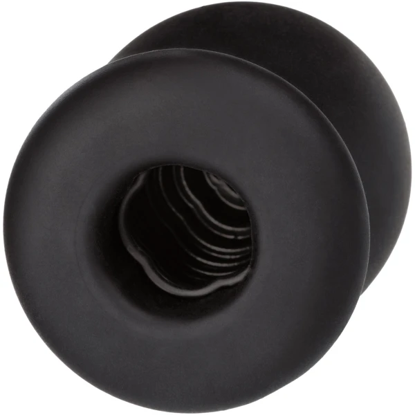 Boundless Rechargeable Vibrating Stroker Silicone Waterproof Penis Masturbator By CalExotics - Black
