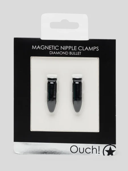 Ouch! Magnetic Diamond Bullet Nipple Clamps
