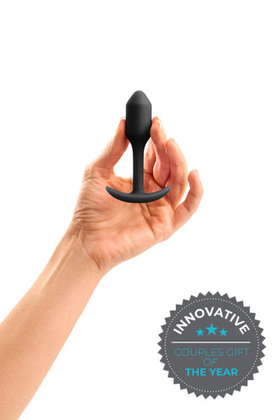 B-Vibe Weighted Silicone 3.4" Snug Butt Plug 1 (55g)