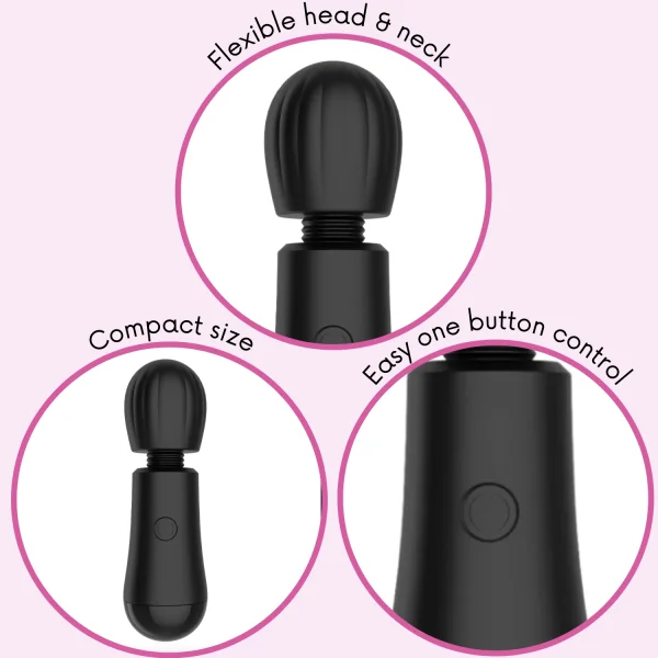 Mini Silicone Wand Massager