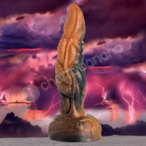 Creature Cocks Ravager Rippled Tentacle Silicone Fantasy Dildo