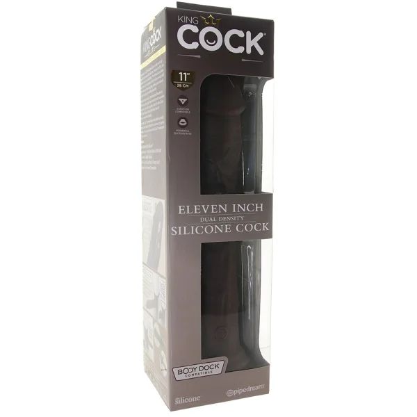 King Cock Elite 11 Inch Dual Density Cock Flesh Brown
