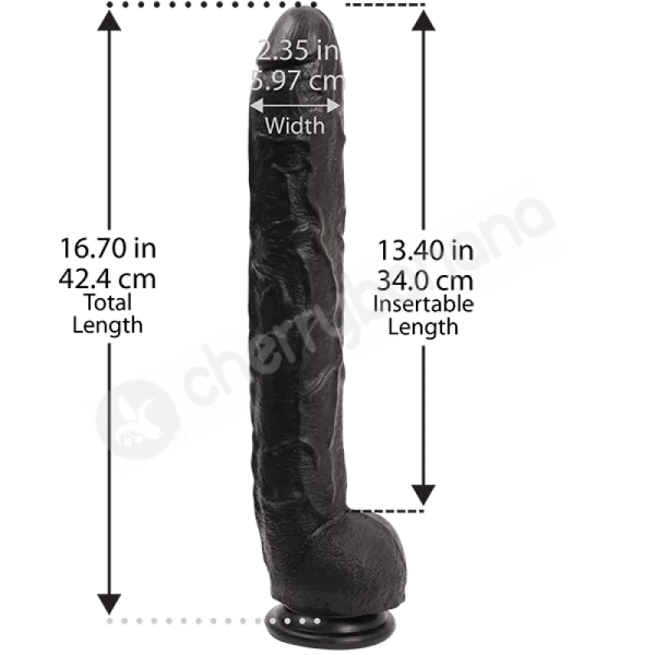 Dick Rambone Cock Black Dildo