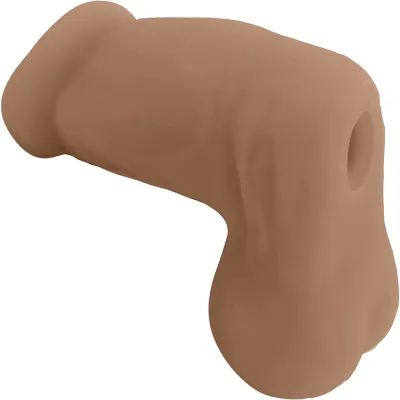 Jack 2 In 1 Stroker Silicone Trans Masc Stroker Packer by New York Toy Collective Caramel