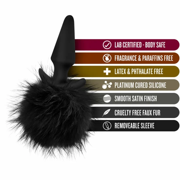 Blush Temptasia Fur Pom Plug