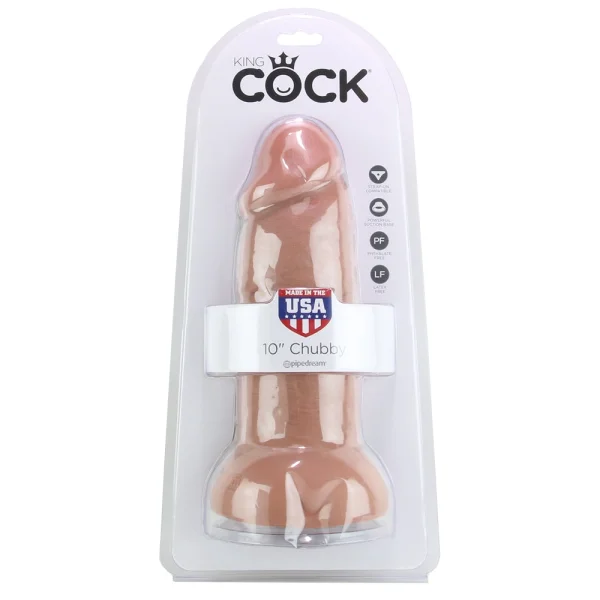 King Cock 10" Chubby - Tan