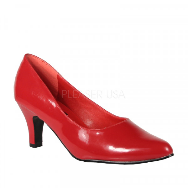 DIVINE-420W - 3" Block Heel Classic Pump