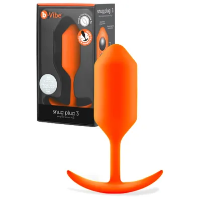 B Vibe Snug Plug 3 4 7 Weighted Butt Plug