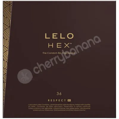 Lelo Hex Condoms Respect XL Size 36 Pack