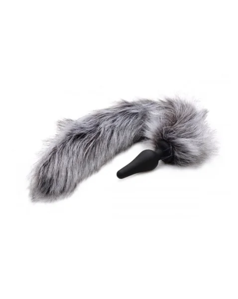 Tailz Grey Wolf Tail & Ears Set - 23.5 Inch