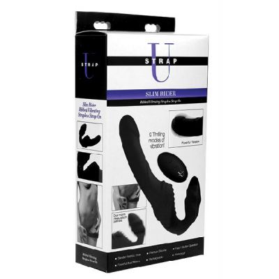 Pro Rider 9X Vibrating Silicone Strapless Strap On with Remote Control