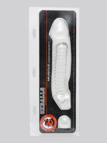 Oxballs Musclear Ribbed Adjustable Penis Sleeve