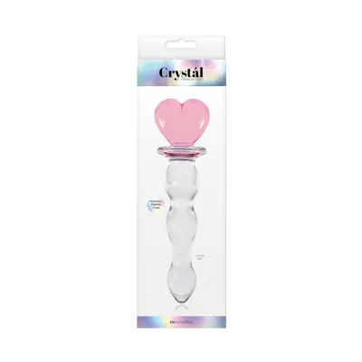 Crystal Heart Of Glass Pink 8 1 Inch