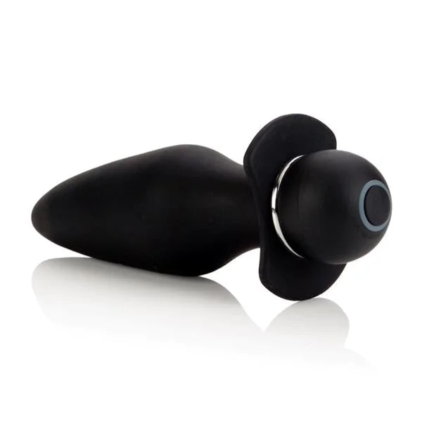 Booty Rider Silicone Vibrating Butt Plug Black