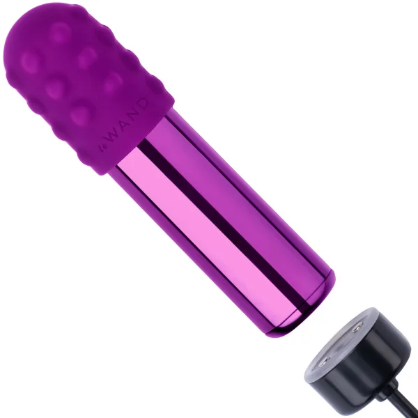 Le Wand Chrome Bullet Vibrator - Dark Cherry