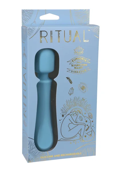 Ritual Euphoria Rechargeable Silicone Vibrating Wand by Doc Johnson