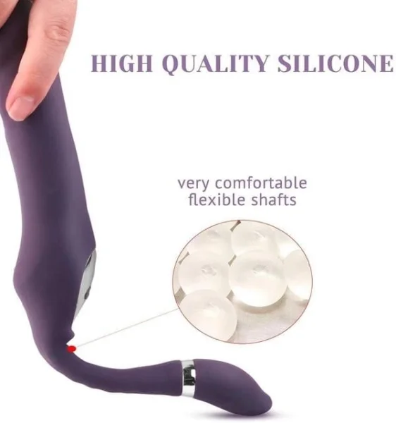 Double-Ended Dildo Vibrator C Shape Dildo — image 11 of 16