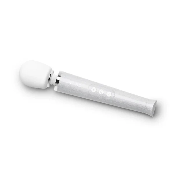 Le Wand 'All that Glimmers' Small Wand Vibrator - White