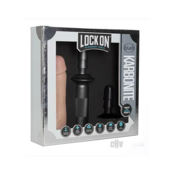 Lock On - Karbonite Dildo And Handle - Vanilla — image 2 of 8