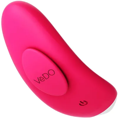 NIKI Rechargeable Silicone Panty Vibrator by VeDO Pink
