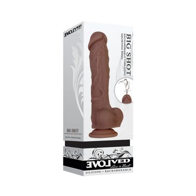 Evolved Big Shot 8 inch Rechargeable Silicone Dark