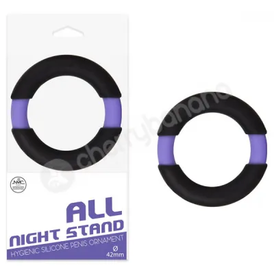 All Night Stand Black Cock Ring