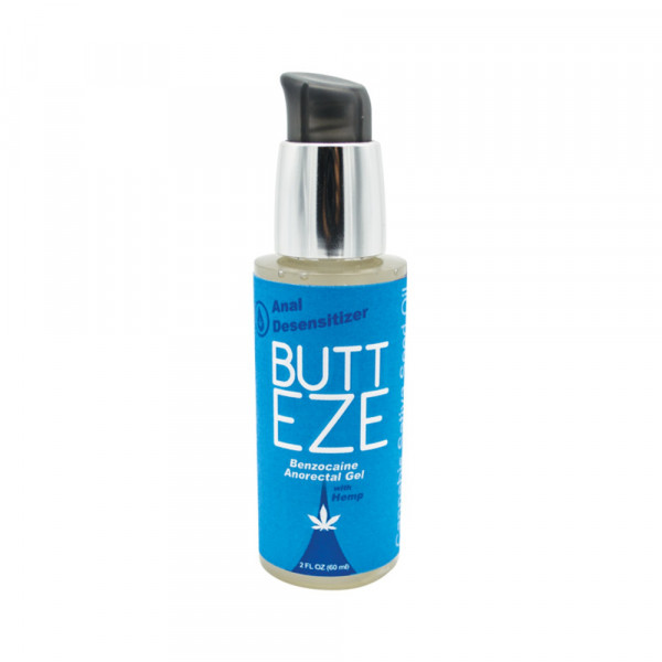 Butt Eze Anal Desensitizing Lubricant With Hemp Seed Oil 2.0 Oz Bottle
