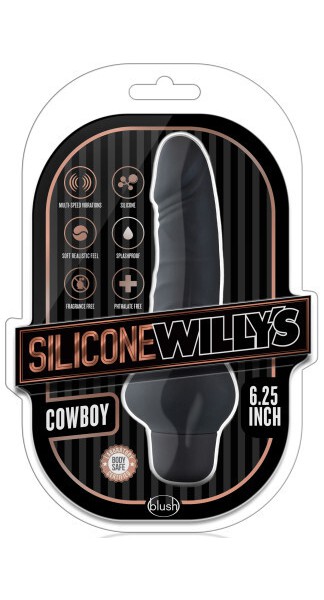 6.25'' Vibrating Silicone Cock