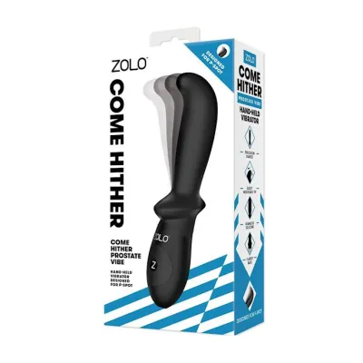 Zolo Come Hither Prostate Vibe Black 7 5 Inch
