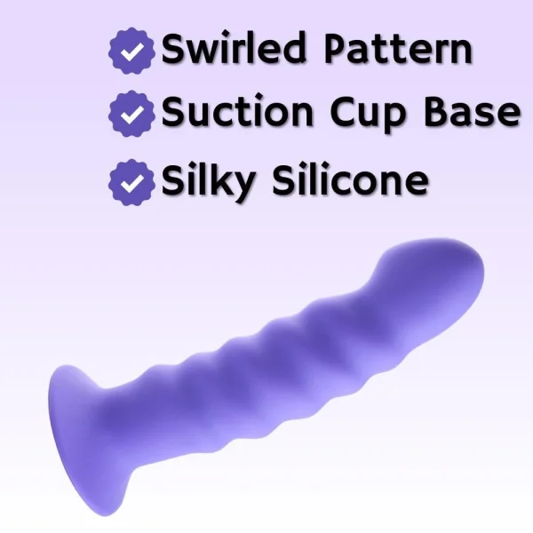 Maia 'Kendall' 8' Silicone Dildo - Neon Purple