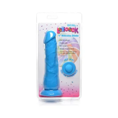 Lollicock Silicone Dildo Without Balls 7 In Berry