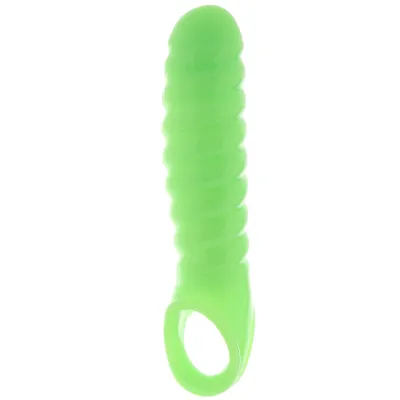 Ouch Glow In The Dark Thin Swirl Penis Sleeve
