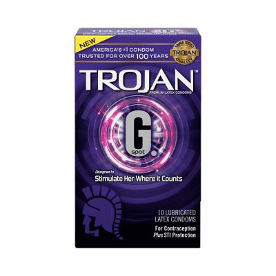 Trojan G spot Lubericated Latex Condom 10pk