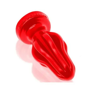 Oxballs Airhole 3 Finned Buttplug Silicone Large Red