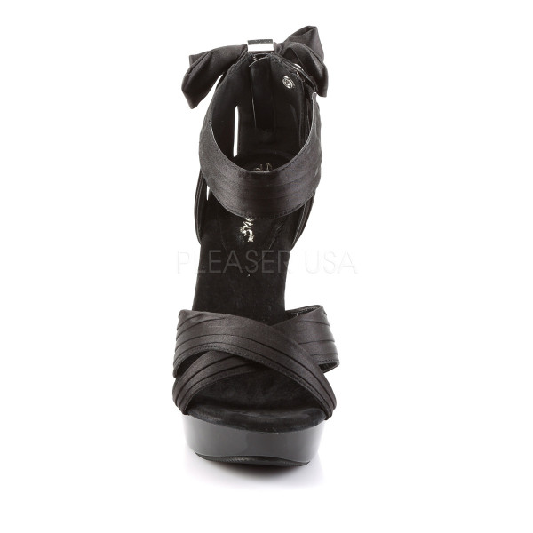 5 inches Heel, 1 inches PF Criss Cross Pleated Straps Close Back Sandal — image 6 of 8