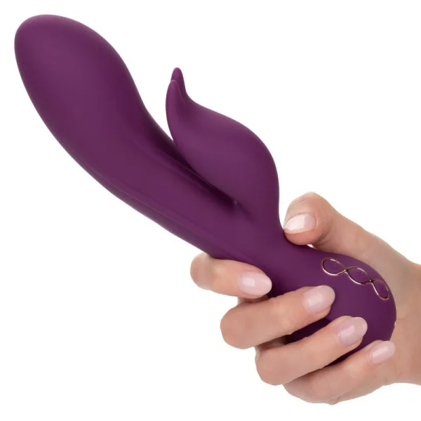 Obsession Desire Rechargeable Waterproof Silicone Rabbit Vibrator By CalExotics - Purple