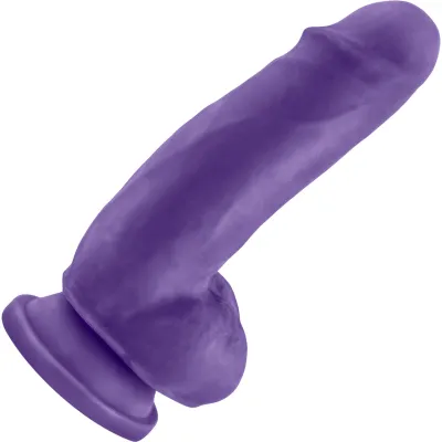 Au Naturel Bold Beefy 7 Inch Sensa Feel Dual Density Dildo By Blush Purple